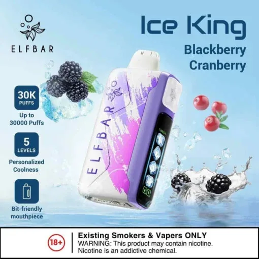 Elf Bar Ice King – Blackberry Cranberry – 30K 30000 Puffs