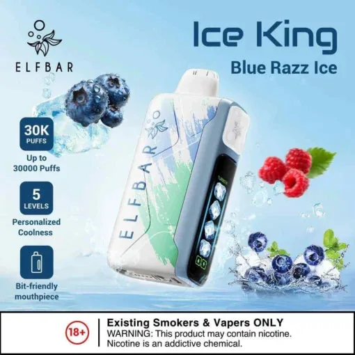 Elf Bar Ice King – Blue Razz Ice – 30K 30000 Puffs