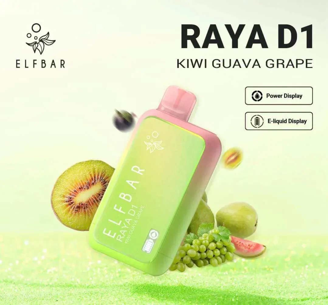 Elf Bar Raya D1 – Kiwi Guava Grape