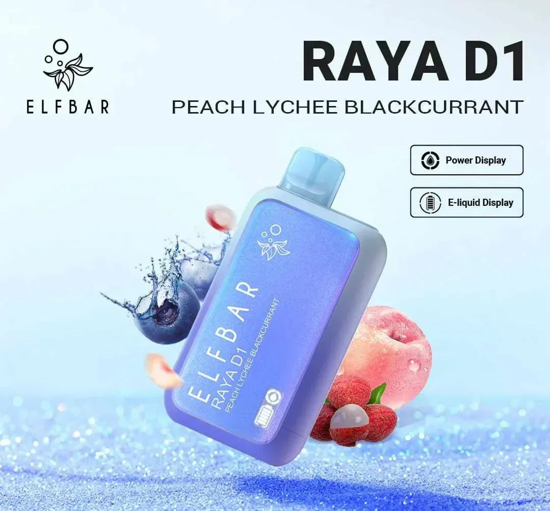 Elf Bar Raya D1 – Peach Lychee Blackcurrant