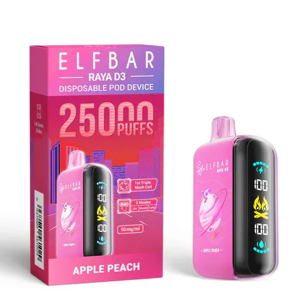 Elf Bar Raya D3 Apple Peach – 25000