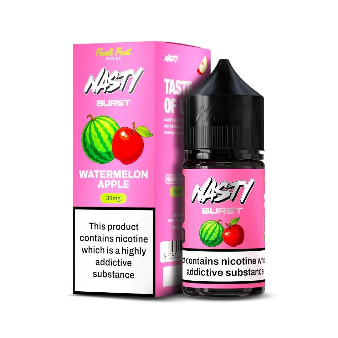 Nasty Burst Nic Salts – Watermelon Apple