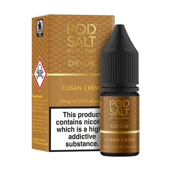 Pod Salt Cuban Creme – Nicotine Salt